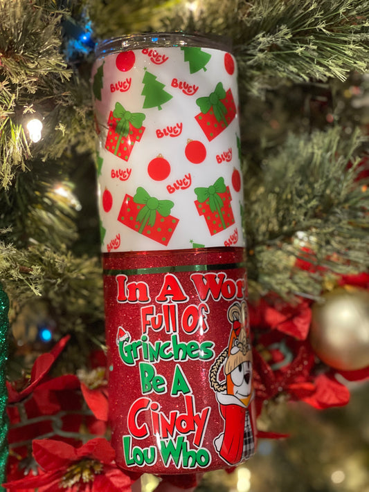 In A World… Christmas Tumbler